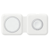 Двойно Безжично Зарядно Apple за iPhone и Watch, Magsafe Duo Charger, Бял (5)
