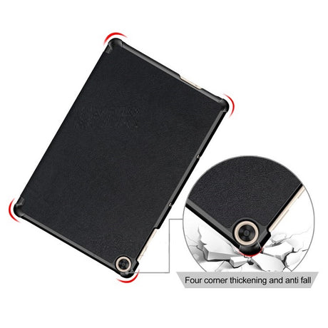 Калъф за Huawei MediaPad T10-T10S 10.1", Tri-Fold Leather Case, Черен (4)