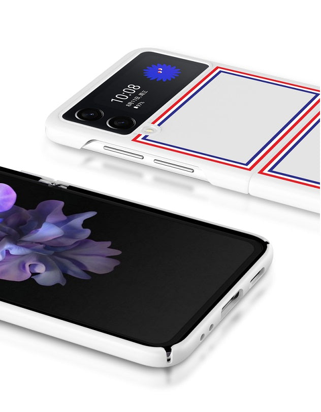 Матов Калъф за Samsung Galaxy Z Flip 3, GKK Thom Edition Case, Бял (3)