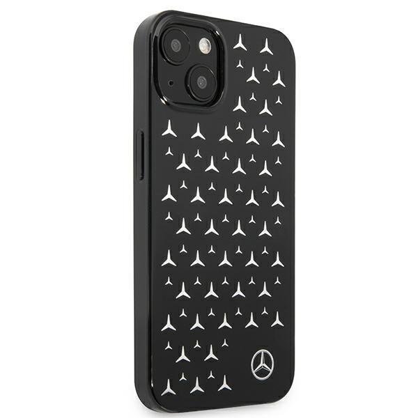 Луксозен Калъф за iPhone 13 Mini, Mercedes-Benz Silver Star Case, Черен (2)