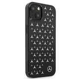 Луксозен Калъф за iPhone 13 Mini, Mercedes-Benz Silver Star Case, Черен (2)