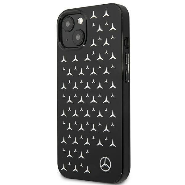 Луксозен Калъф за iPhone 13, Mercedes-Benz Silver Star Case, Черен (4)