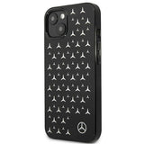 Луксозен Калъф за iPhone 13, Mercedes-Benz Silver Star Case, Черен (4)