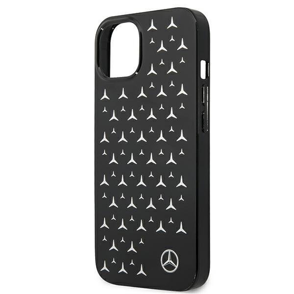 Луксозен Калъф за iPhone 13 Mini, Mercedes-Benz Silver Star Case, Черен (4)