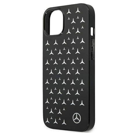 Луксозен Калъф за iPhone 13 Mini, Mercedes-Benz Silver Star Case, Черен (4)