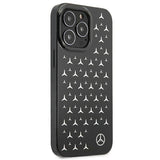 Луксозен Калъф за iPhone 13 Pro, Mercedes-Benz Silver Star Case, Черен (2)