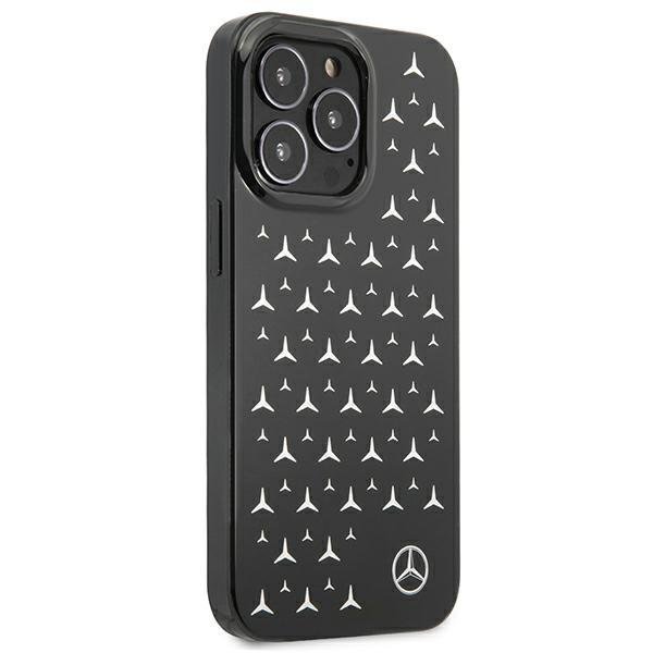 Луксозен Калъф за iPhone 13 Pro Max, Mercedes-Benz Silver Star Case, Черен (2)