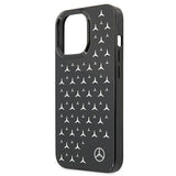 Луксозен Калъф за iPhone 13 Pro Max, Mercedes-Benz Silver Star Case, Черен (4)
