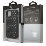 Луксозен Калъф за iPhone 13, Mercedes-Benz Silver Star Case, Черен (6)