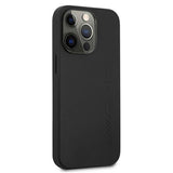 Луксозен Кожен Калъф за iPhone 13 Pro Max, Mercedes AMG Leather Case, Черен (3)