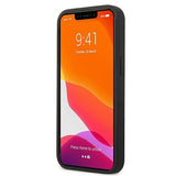 Луксозен Кожен Калъф за iPhone 13 Mini, Mercedes AMG Leather Case, Черен (4)
