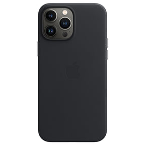 Оригинален Кожен Калъф за Apple iPhone 13 Pro Max, Leather Magsafe Case MM1R3ZM/A, Черен