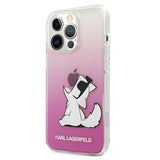 Луксозен Калъф за iPhone 13 Pro Max, Karl Lagerfeld Choupette Fun Case, Розов (2)
