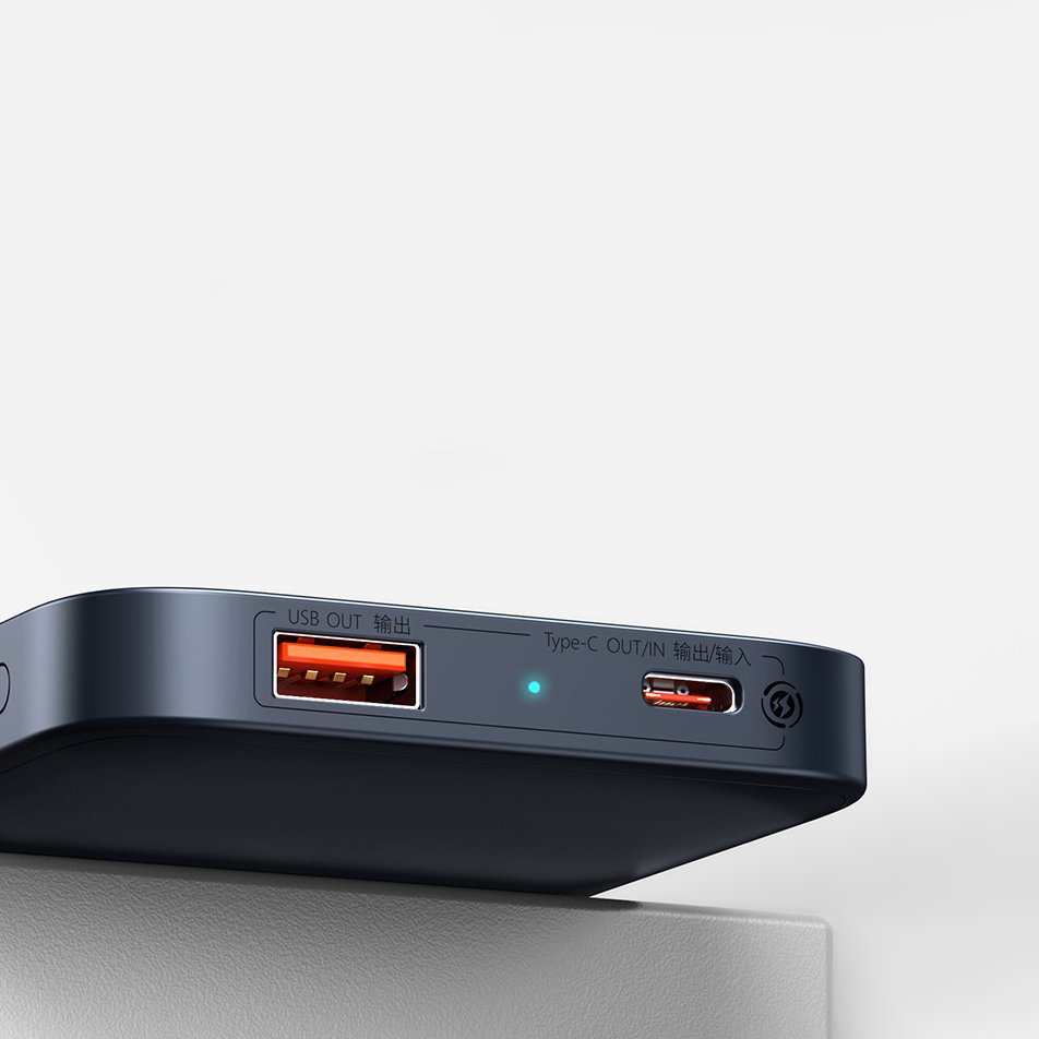 Външна Батерия с Magsafe за iPhone, Baseus USB-C PD20W 10000mAh, Черен (6)