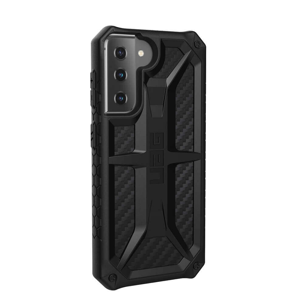 Противоударен Калъф за Samsung S21 Plus, UAG Monarch Carbon Fiber Case, Черен (3)