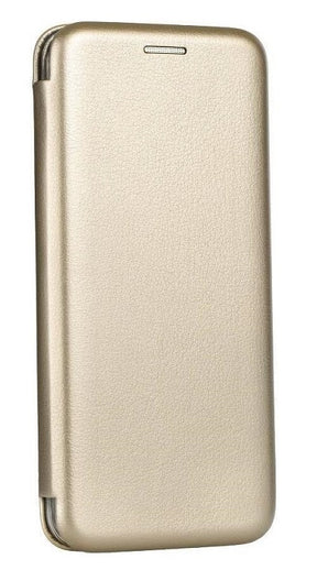Кожен Калъф за iPhone 13 Pro Max, Forcell Elegance Book Case, Златист