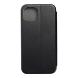 Кожен Калъф за iPhone 13 Pro, Forcell Elegance Book Case, Черен (2)