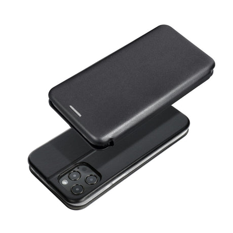 Кожен Калъф за iPhone 13 Pro, Forcell Elegance Book Case, Черен (4)