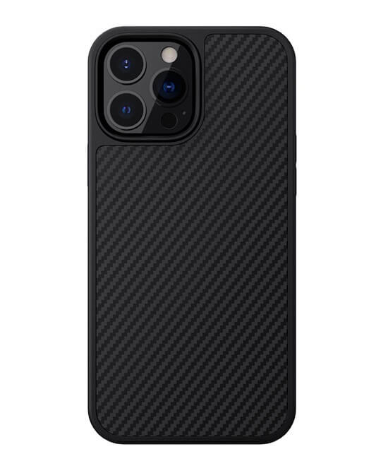 Карбонов Калъф за iPhone 13 Pro Max, Nillkin Synthetic Fiber Case, Черен