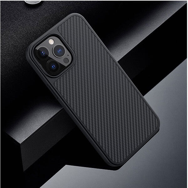 Карбонов Калъф за iPhone 13 Pro Max, Nillkin Synthetic Fiber Case, Черен (3)