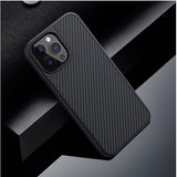 Карбонов Калъф за iPhone 13 Pro Max, Nillkin Synthetic Fiber Case, Черен (3)