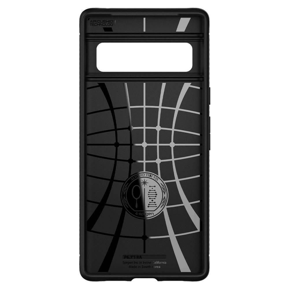 Противоударен Силиконов Калъф за Google Pixel 6 Pro, Spigen Rugged Armor Case, Черен (6)