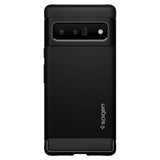 Противоударен Силиконов Калъф за Google Pixel 6 Pro, Spigen Rugged Armor Case, Черен (4)