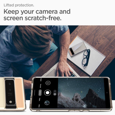 Противоударен Калъф за Google Pixel 6 Pro, Spigen Ultra Hybrid Case, Прозрачен (4)