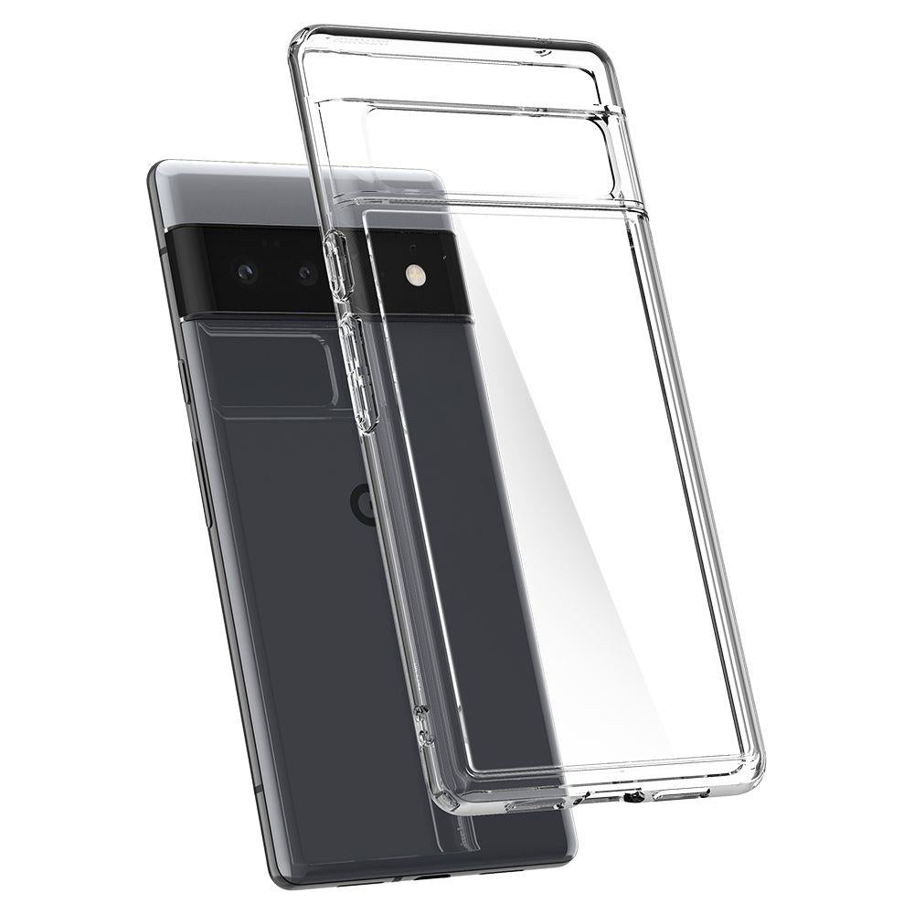 Противоударен Калъф за Google Pixel 6 Pro, Spigen Ultra Hybrid Case, Прозрачен (5)