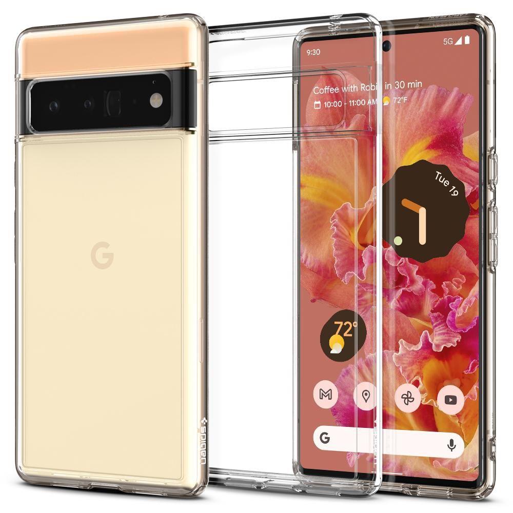 Противоударен Калъф за Google Pixel 6 Pro, Spigen Ultra Hybrid Case, Прозрачен (2)