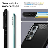 Противоударен Силиконов Калъф за Oneplus Nord 2, Spigen Rugged Armor Case, Черен (2)