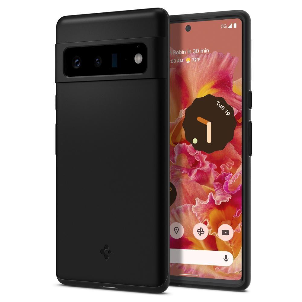 Противоударен Калъф за Google Pixel 6 Pro, Spigen Thin Fit Case, Черен