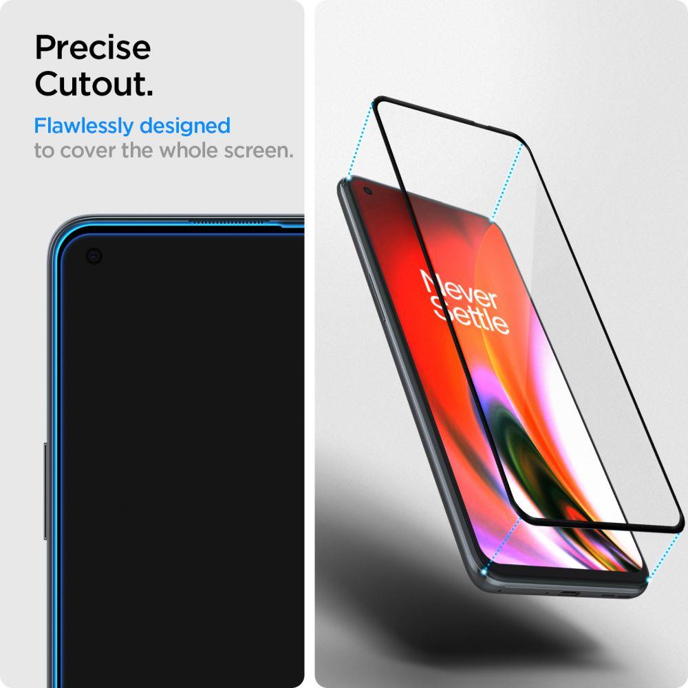 Стъклен Протектор за Oneplus Nord 2/ CE, Spigen Slim HD 5D Glass, Прозрачен (3)