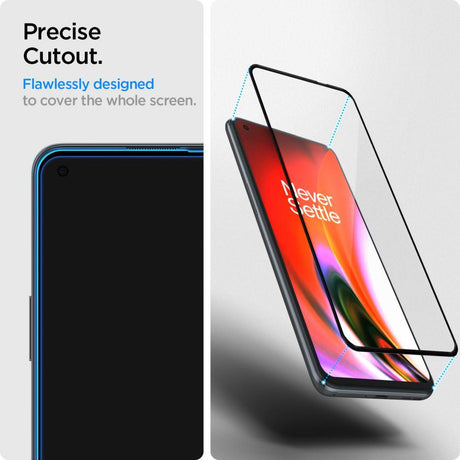 Стъклен Протектор за Oneplus Nord 2/ CE, Spigen Slim HD 5D Glass, Прозрачен (3)