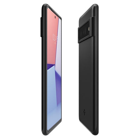 Противоударен Калъф за Google Pixel 6 Pro, Spigen Thin Fit Case, Черен (3)