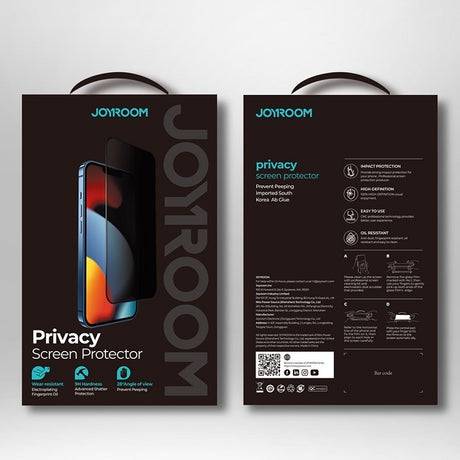Anti-Spy Стъклен Протектор за iPhone 13 Mini, Joyroom Privacy 5D Glass, Черен (6)