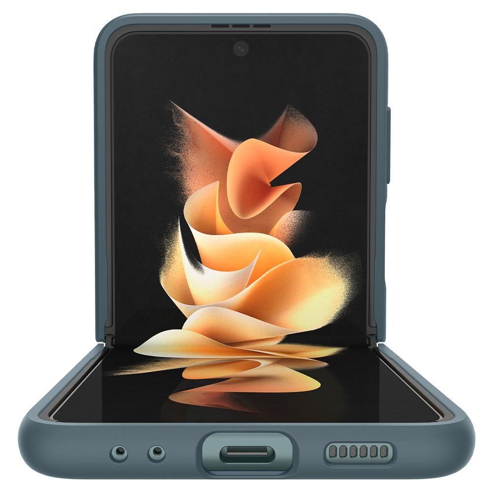 Противоударен Калъф за Samsung Z Flip 3, Spigen Thin Fit Case, Зелен (5)