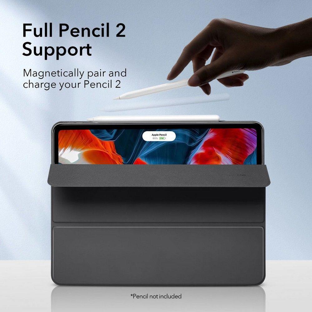 Тънък Калъф за iPad Pro 12.9" 2022-2018/ Air 13, ESR Rebound Magnetic Case, Черен (2)