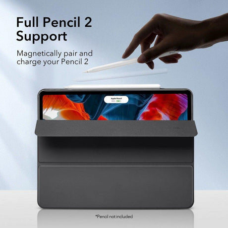 Тънък Калъф за iPad Pro 12.9" 2022-2018/ Air 13, ESR Rebound Magnetic Case, Черен (2)