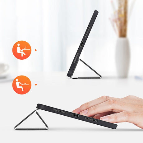 Калъф с Pen Поставка за iPad Mini 6/7 2024, Dux Ducis Domo Case, Черен (3)