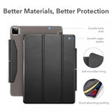 Калъф с Протектор за iPad Pro 12.9" 2022-2018, ESR TriFold Case&Glass, Черен (4)