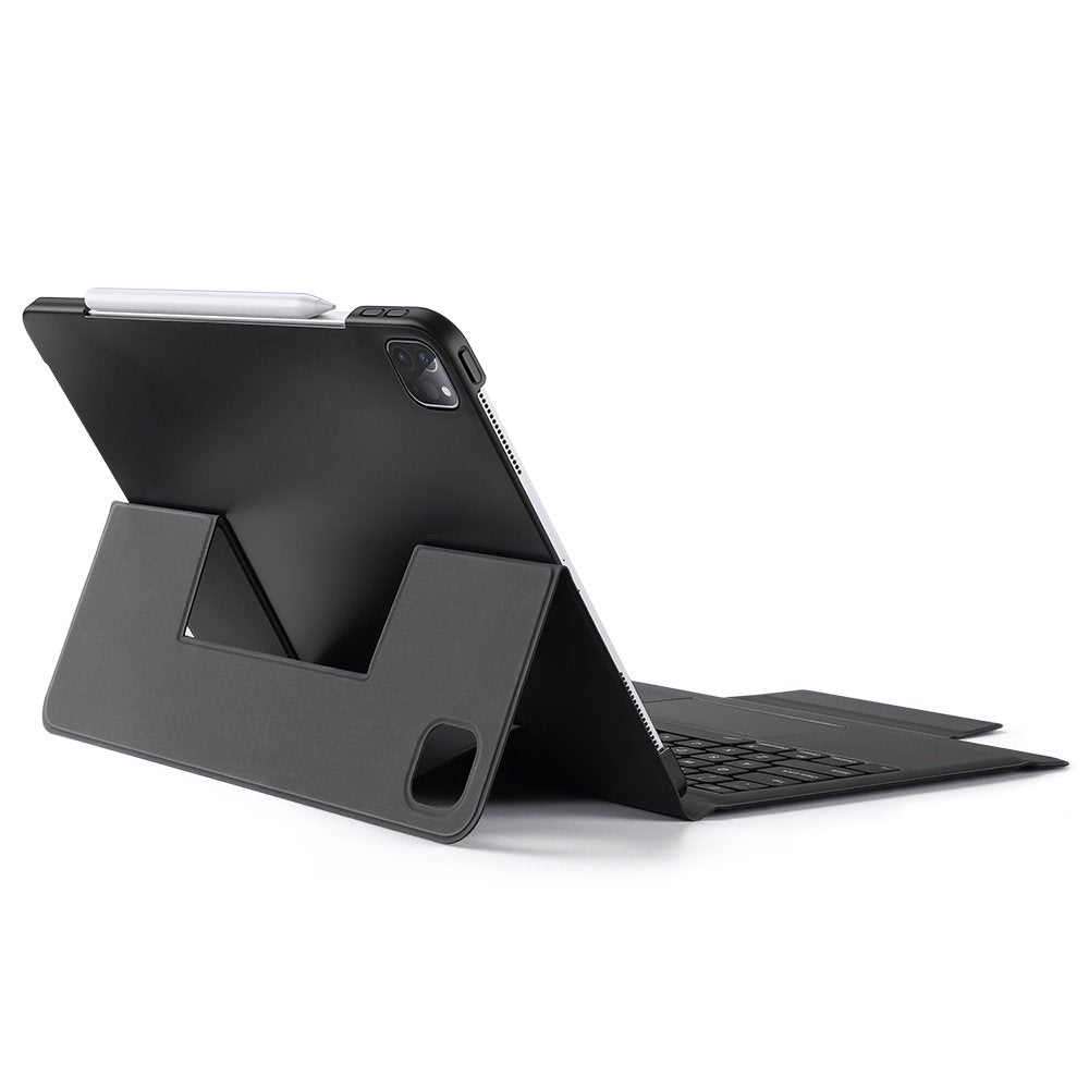 Калъф с Клавиатура за iPad Pro 12.9 2022-2018/ Air 13, Dux Ducis Touchpad Keyboard Case, Черен (6)