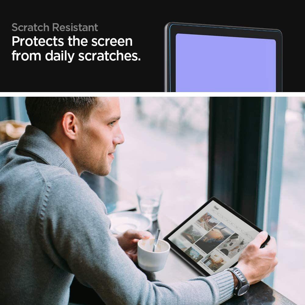 Стъклен Протектор за Samsung Tab A7 10.4", Spigen EZ Fit Glass, Прозрачен (4)