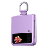 Матов Калъф с Пръстен за Samsung Galaxy Z Flip 3, GKK Ring Case, Лилав (2)