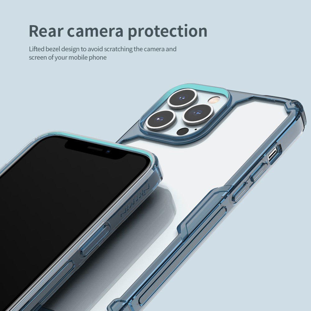Противоударен Калъф за iPhone 13 Pro Max, Nillkin TPU Pro Case, Син (5)