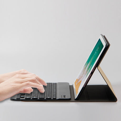 Калъф с Клавиатура за iPad 9/ 8/ 7 10.2", Bluetooth Keyboard Case, Черен (3)