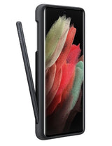 Оригинален Калъф с Писалка за Samsung S21 Ultra Silicone Cover S Pen Case EF-PG99PTB, Черен (2)