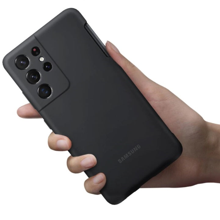 Оригинален Калъф с Писалка за Samsung S21 Ultra Silicone Cover S Pen Case EF-PG99PTB, Черен (4)