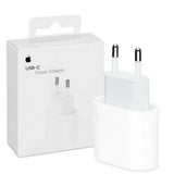Оригинално Зарядно за iPhone USB-C, Apple 220v PD 20w MHJE3, Бял