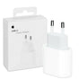 Оригинално Зарядно за iPhone USB-C, Apple 220v PD 20w MHJE3, Бял